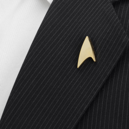 Star Trek Gold Delta Shield Lapel Pin - Paramount Shop