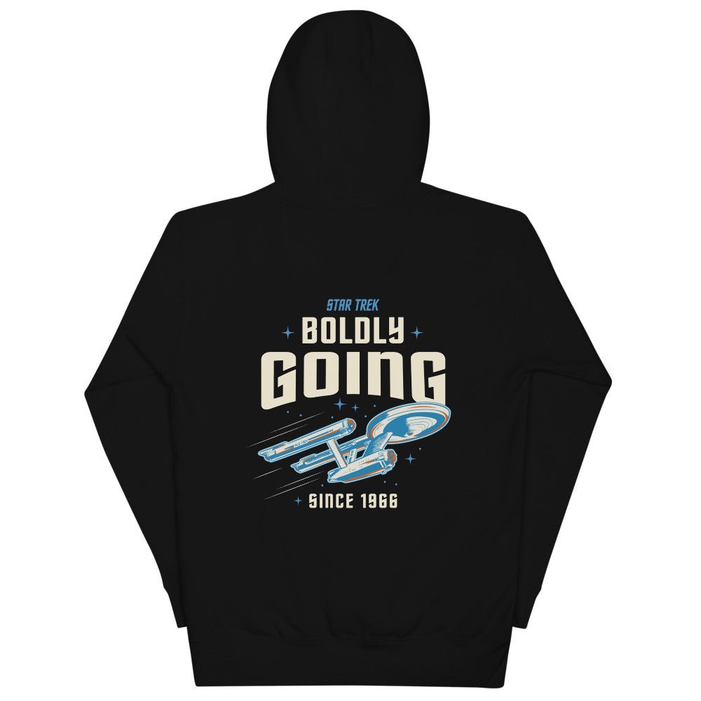 Star Trek Hoodie with Personalized Name Boldly Going Since 1966
