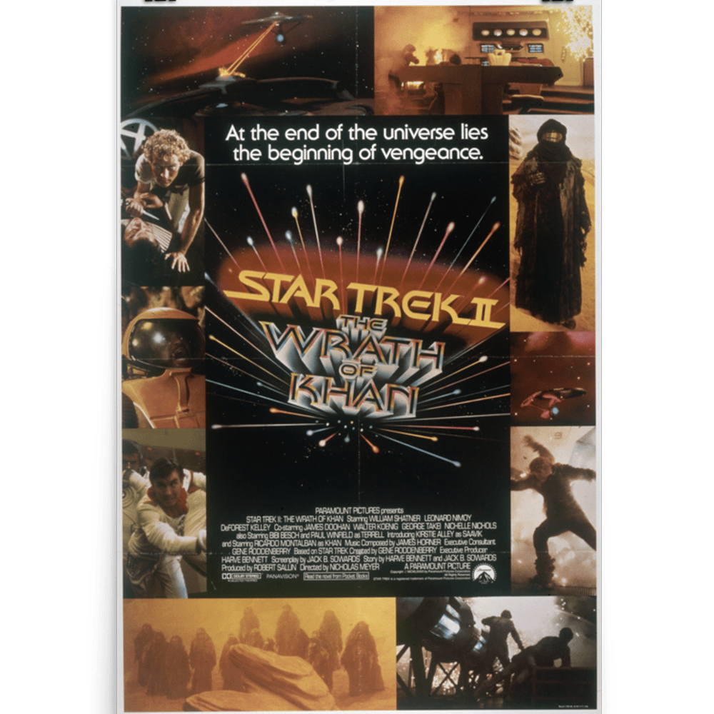 Star Trek II: The Wrath of Khan Movie Premium Satin Poster - Paramount Shop