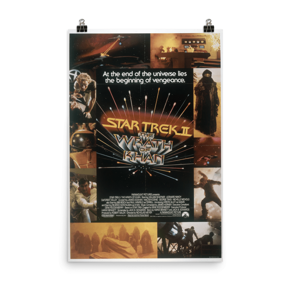 Star Trek II: The Wrath of Khan Movie Premium Satin Poster - Paramount Shop
