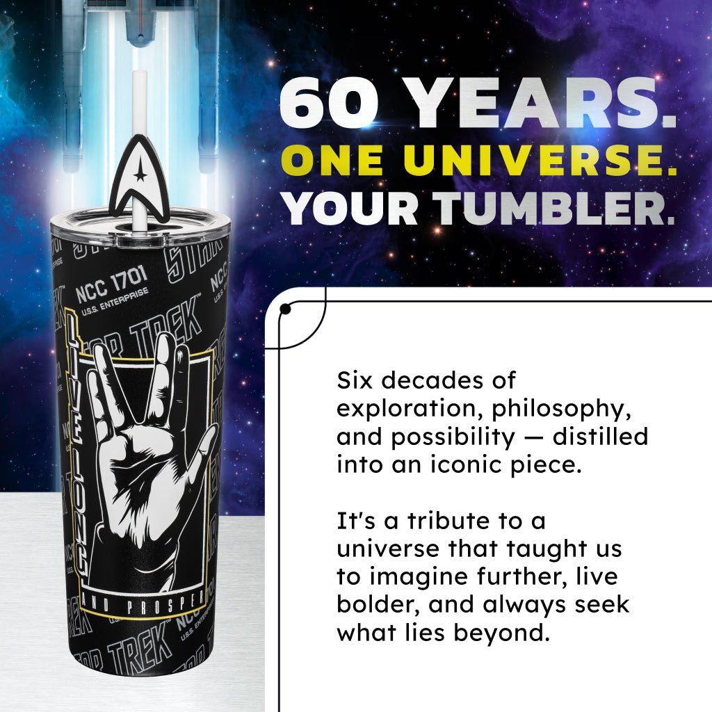 Star Trek Live Long and Prosper Stainless Steel Tumbler - Paramount Shop