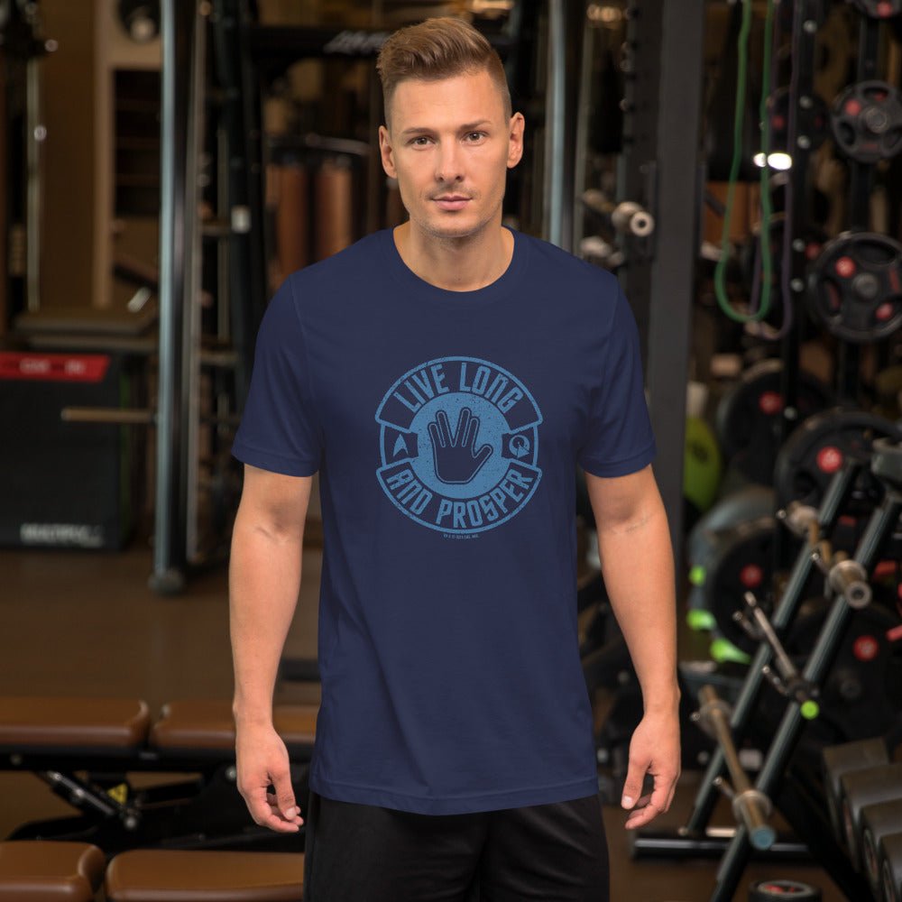 Maglietta Starship Troopers 'You Wanna Live Forever?' - Blu Navy - Unisex E Donna