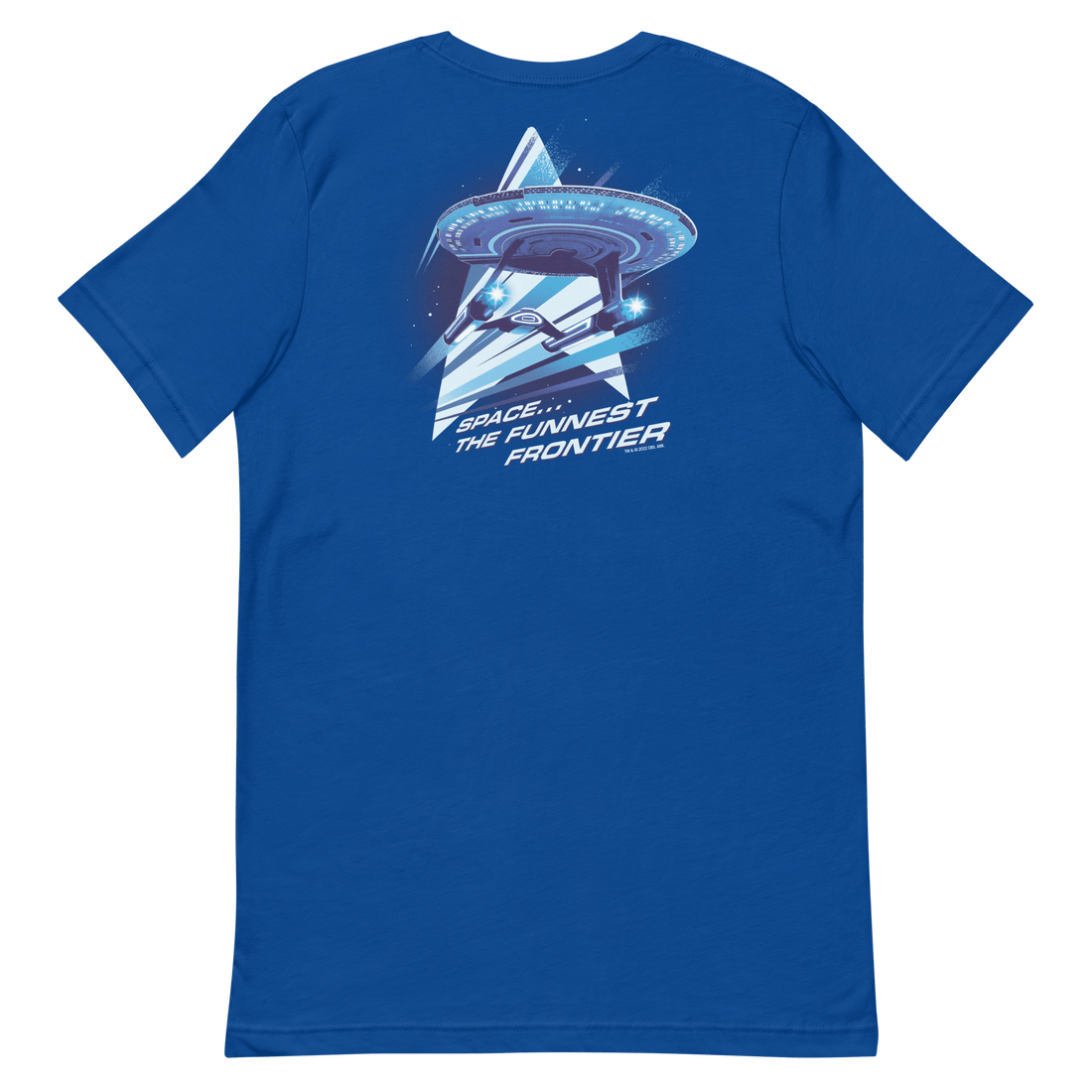 Star Trek Lower Decks Space The Funnest Frontier Blue Unisex Premium T