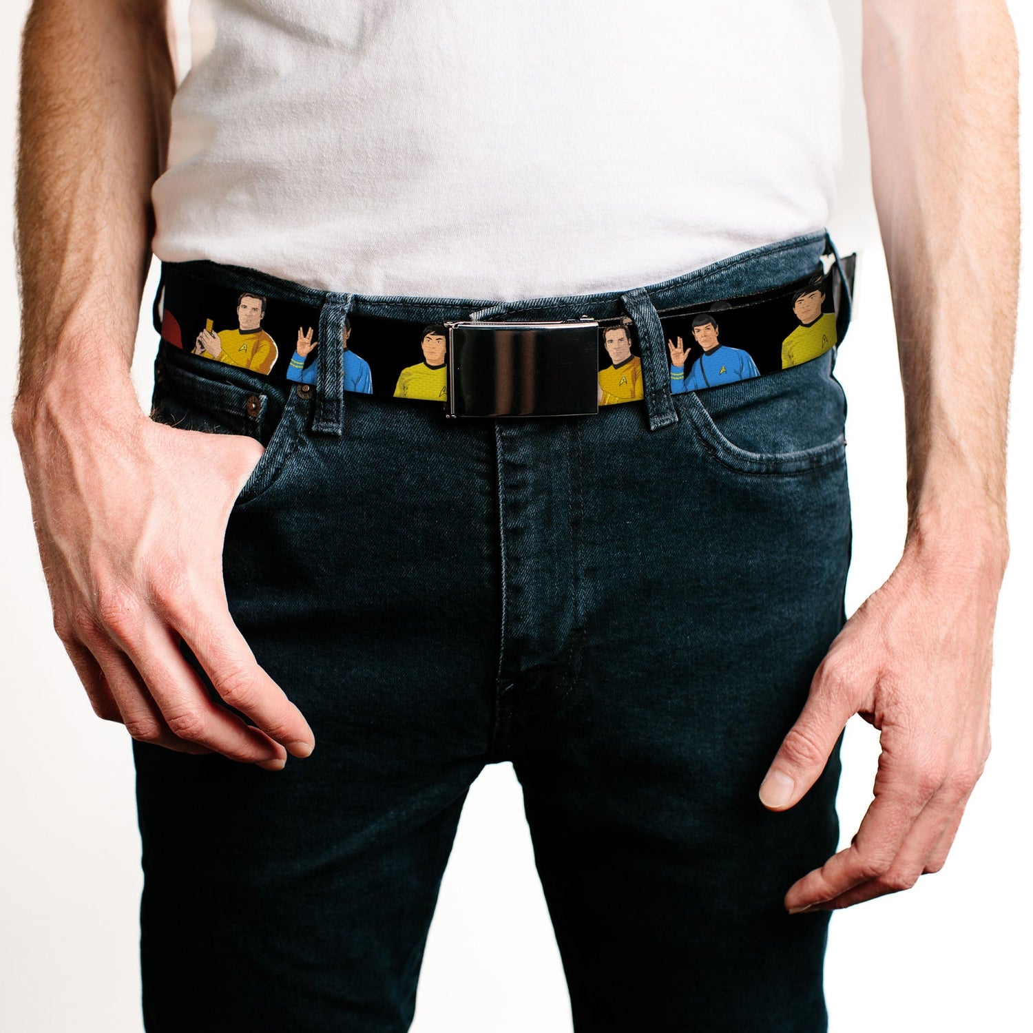 Star Trek Original Series Crew Group Black Webbing Belt - Paramount Shop