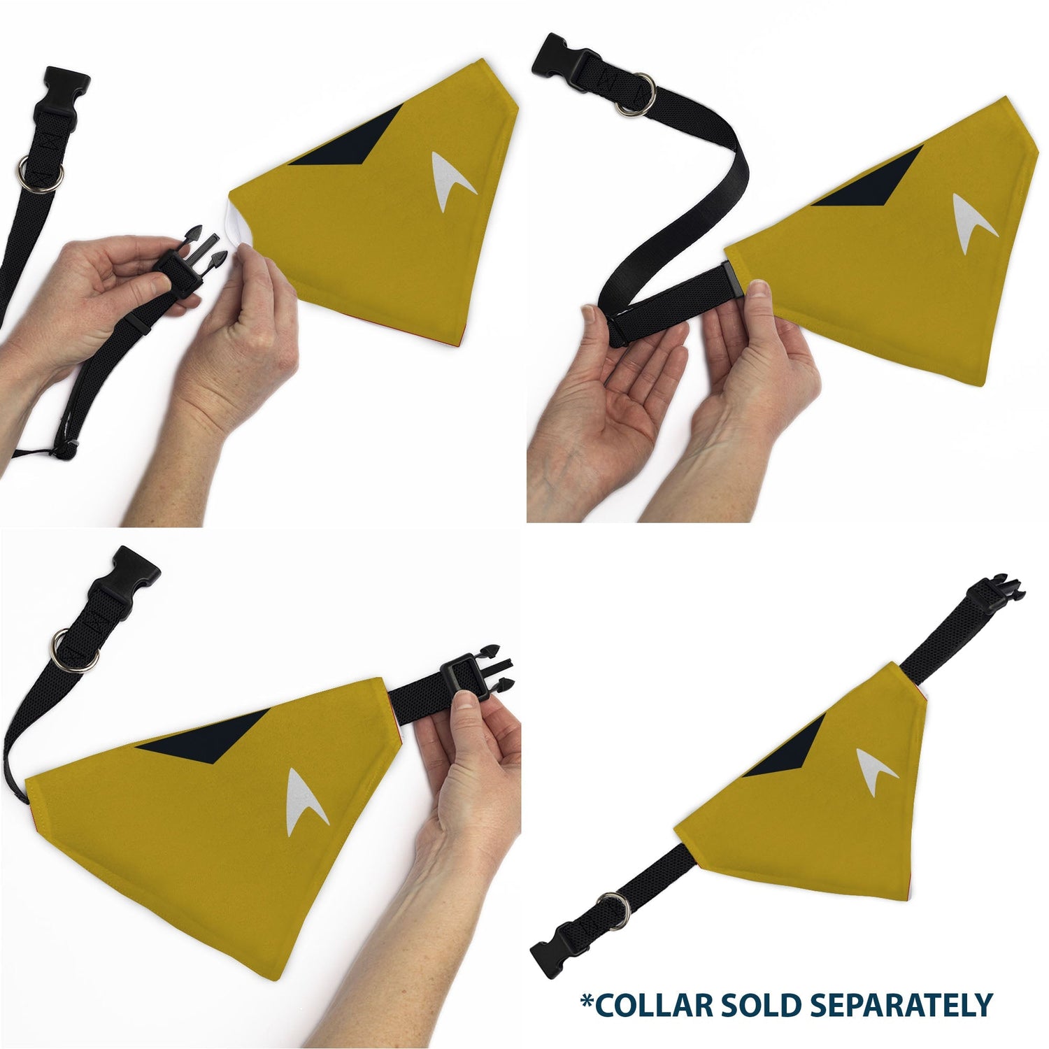 Star Trek Original Series Gold Command Uniform Pet Bandana - Paramount Shop