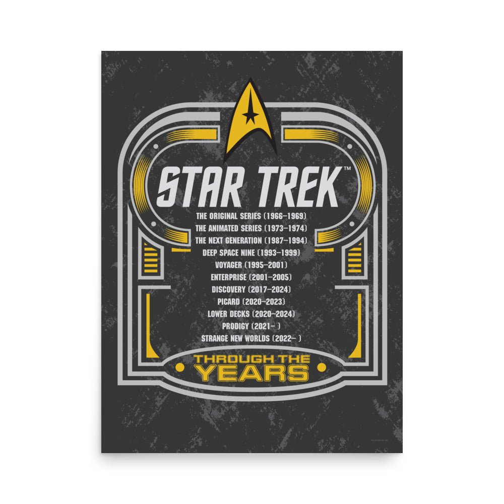Star Trek Poster Through The Years - Paramount Shop