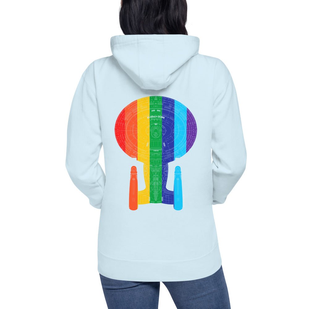 Star Trek Pride U.S.S Enterprise NCC 1701 - D Unisex Premium Hoodie - Paramount Shop