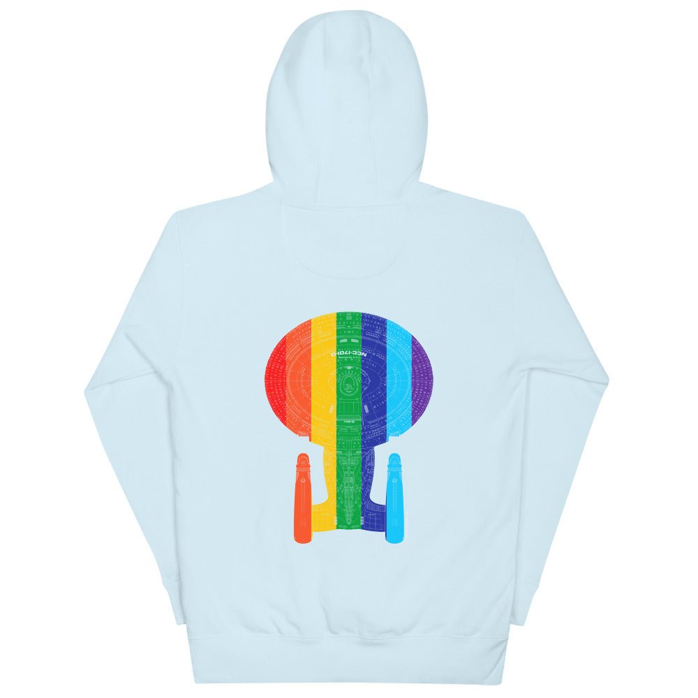 Star Trek Pride U.S.S Enterprise NCC 1701 - D Unisex Premium Hoodie - Paramount Shop