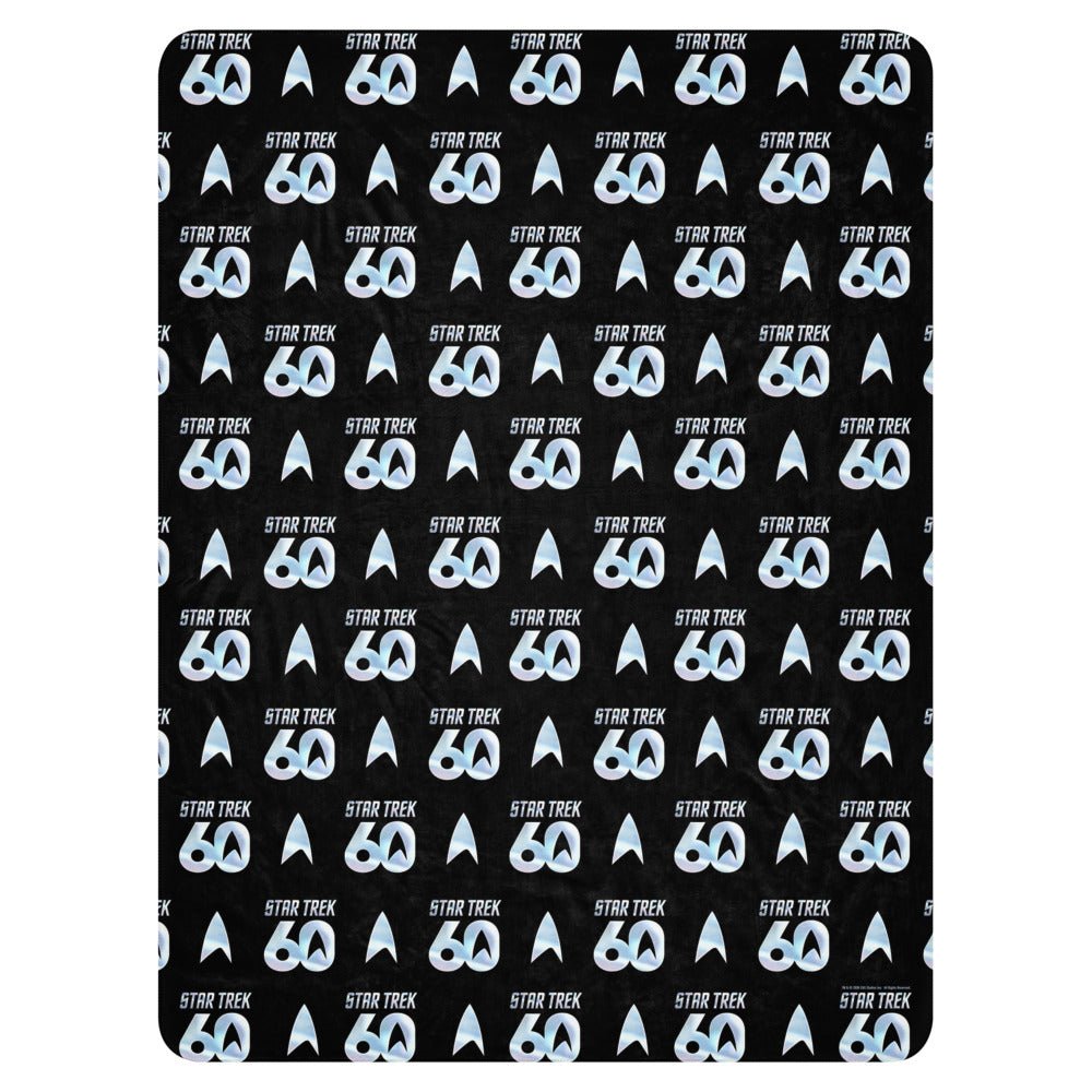 Star Trek Sherpa Blanket 60th Anniversary Logo - Paramount Shop