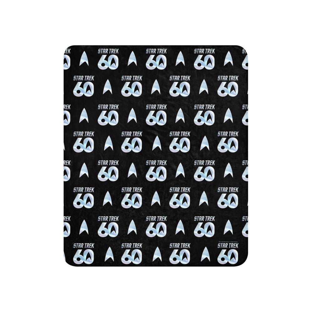 Star Trek Sherpa Blanket 60th Anniversary Logo - Paramount Shop