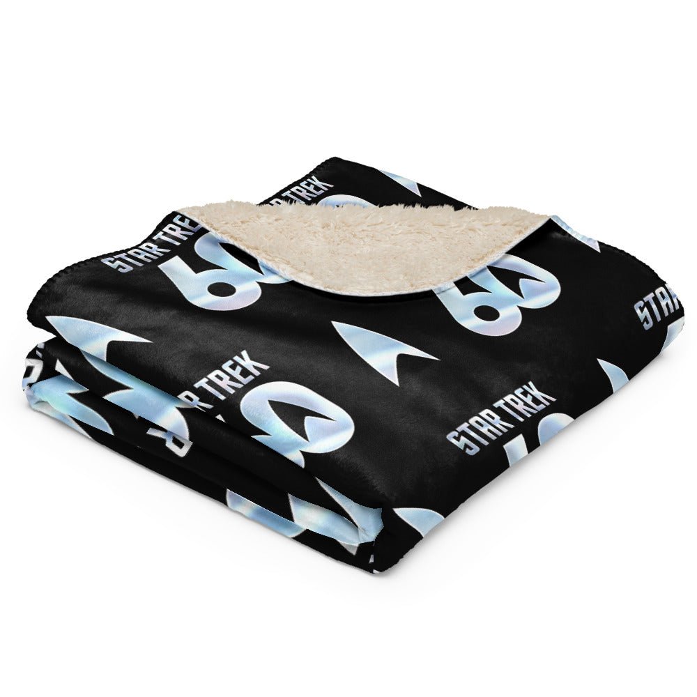 Star Trek Sherpa Blanket 60th Anniversary Logo - Paramount Shop