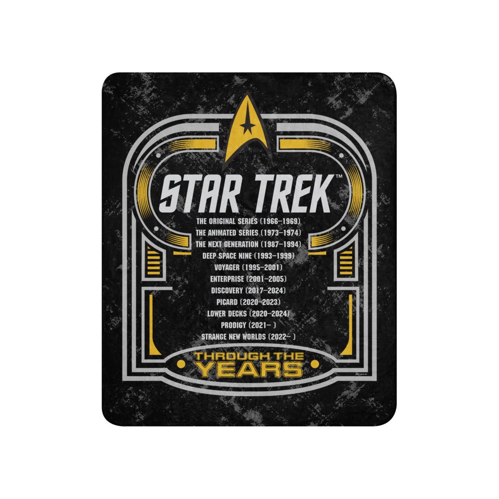 Star Trek Sherpa Blanket Through The Years - Paramount Shop