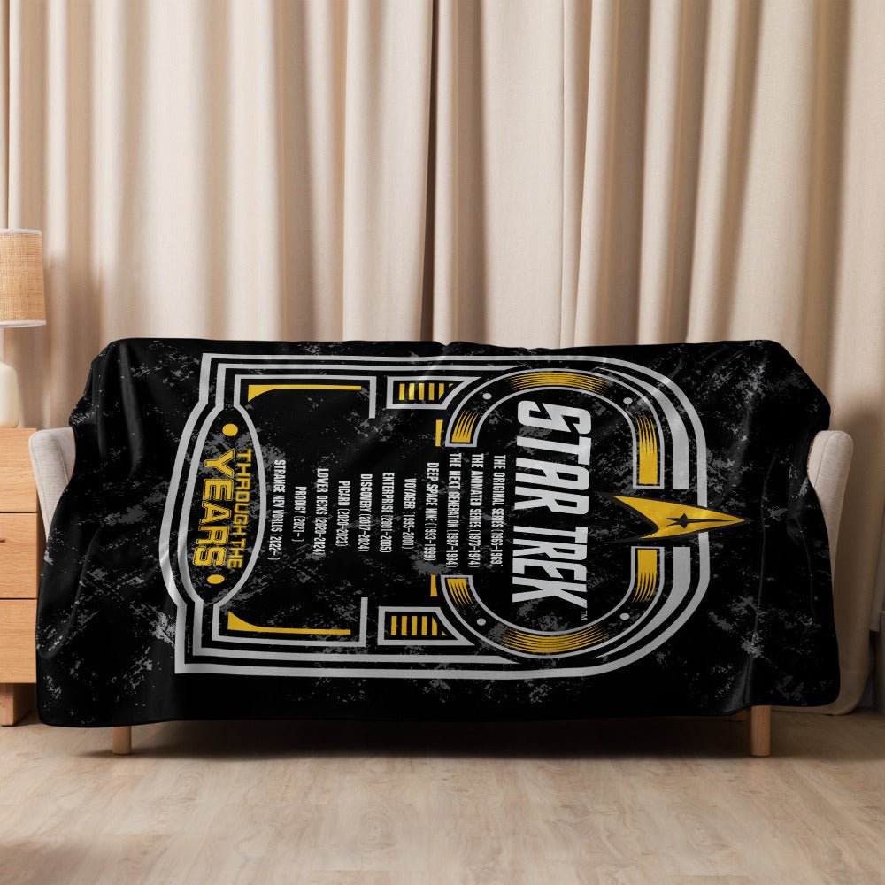 Star Trek Sherpa Blanket Through The Years - Paramount Shop