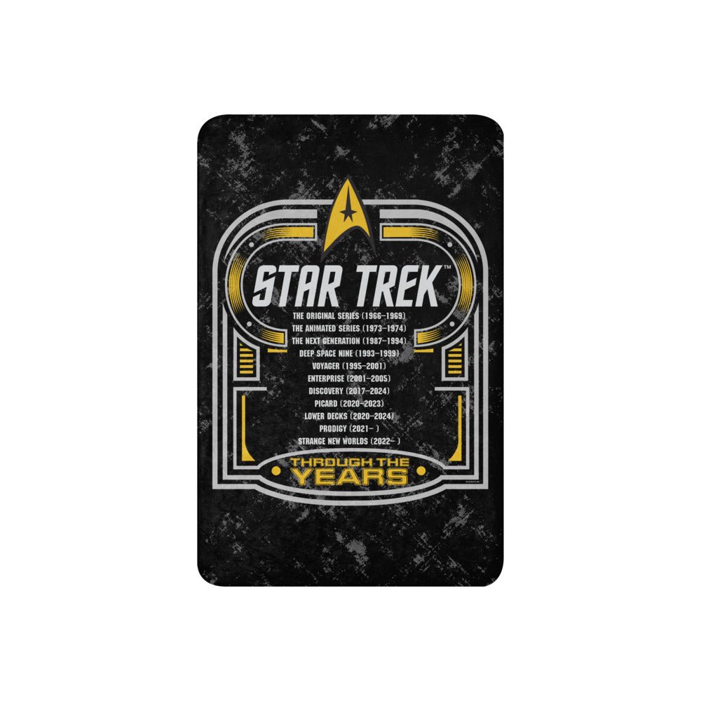 Star Trek Sherpa Blanket Through The Years - Paramount Shop