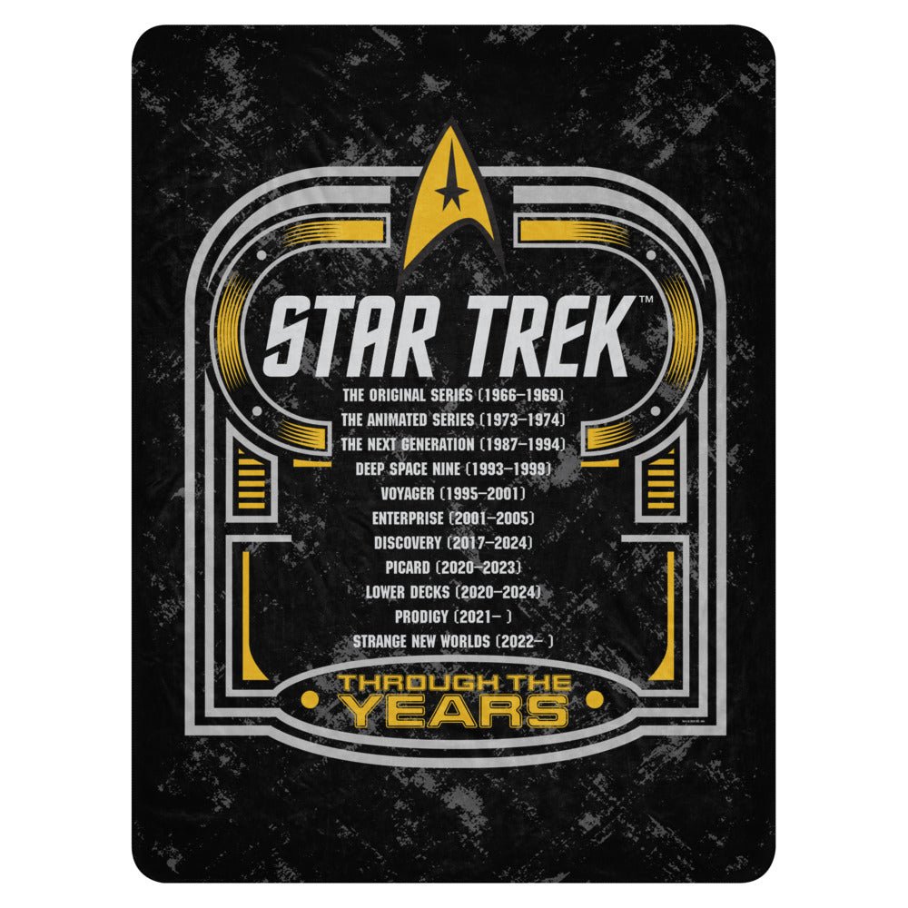 Star Trek Sherpa Blanket Through The Years - Paramount Shop