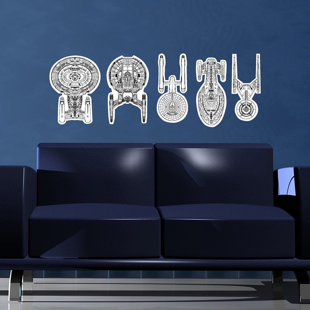 Star Trek: Ships Of The Line Wall Sticker Sheet - Paramount Shop