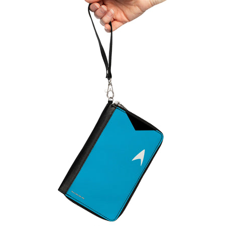 Star Trek Spock Body Close - Up Blue Zip Around Wallet - Paramount Shop