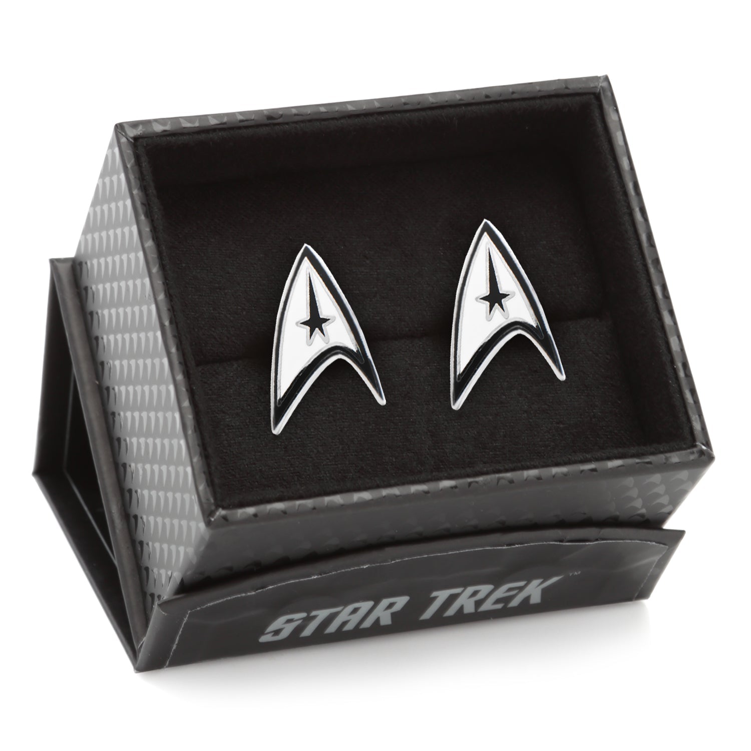 Star Trek Starfleet Communicator Badge Delta Shield Cufflinks - Paramount Shop