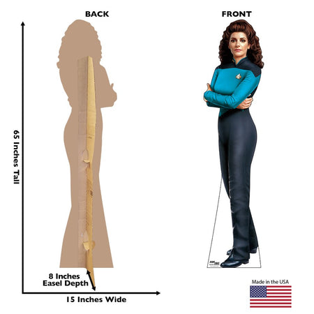 Star Trek: The Next Generation Deanna Troi Life - Sized Cardboard Cutout Standee - Paramount Shop