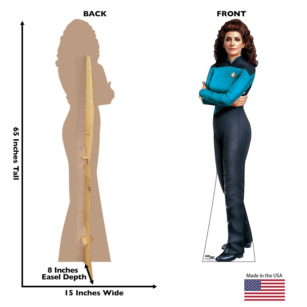 Star Trek: The Next Generation Deanna Troi Life - Sized Cardboard Cutout Standee - Paramount Shop