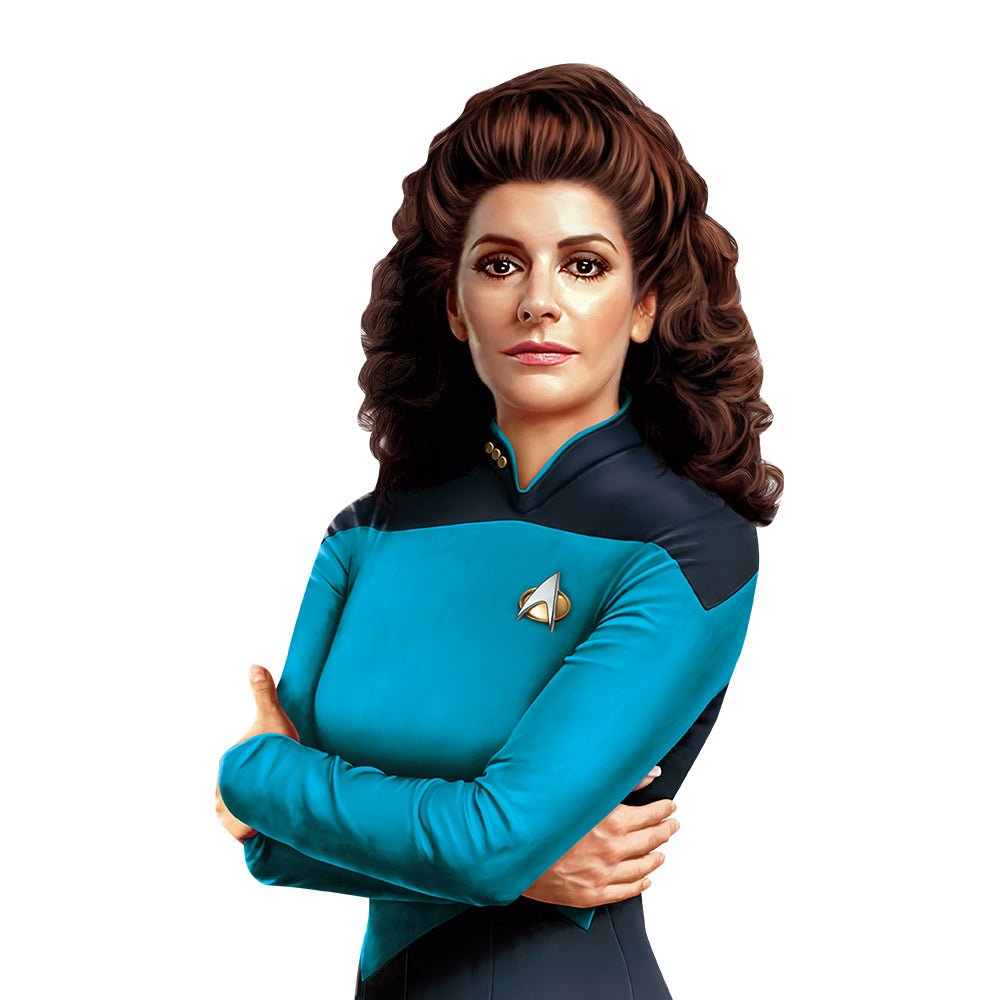 Star Trek: The Next Generation Deanna Troi Life - Sized Cardboard Cutout Standee - Paramount Shop