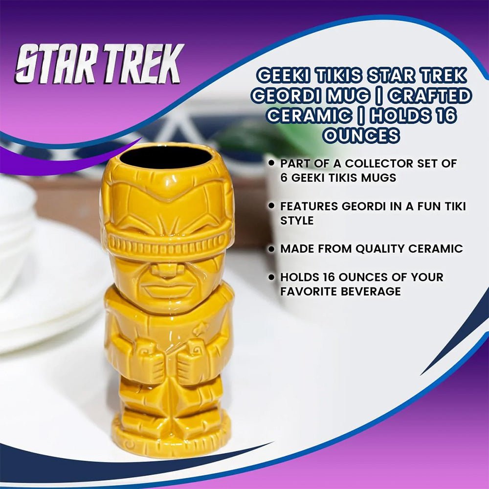 Star Trek: The Next Generation Geordi La Forge Tiki Mug - Paramount Shop