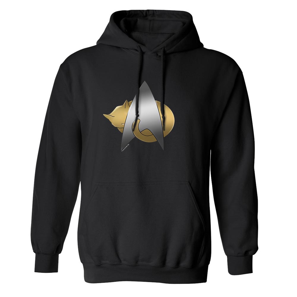 Star Trek The Next Generation Chaton Logo Sweat Capuche En Polaire Star trek the next generation chaton logo sweat capuche en polaire
