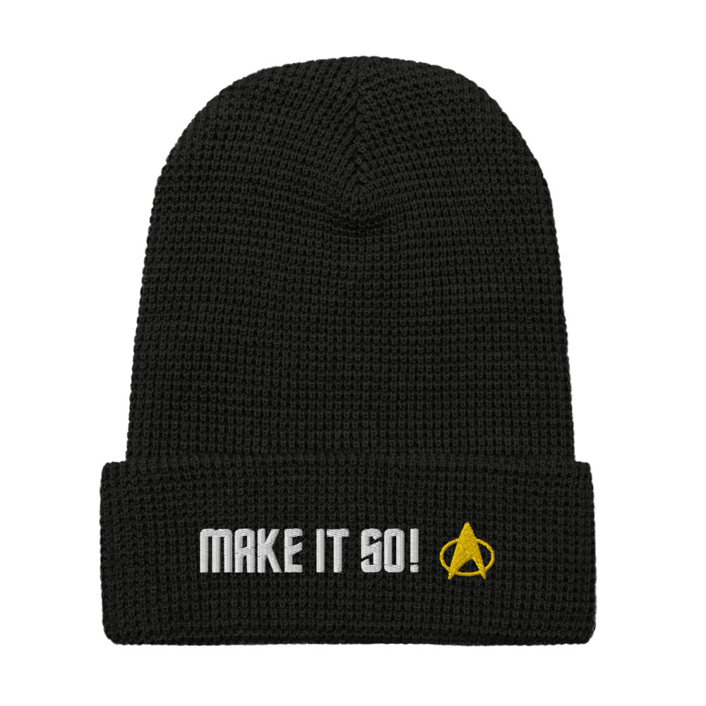 Star Trek The Next Generation Mach Es So Bestickte Waffel M tze Star trek the next generation mach es so bestickte waffel m tze