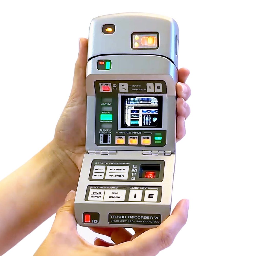 Sci Fi Trek Voyager VOY Tricorder & Belt Holster Replica - Foto 9