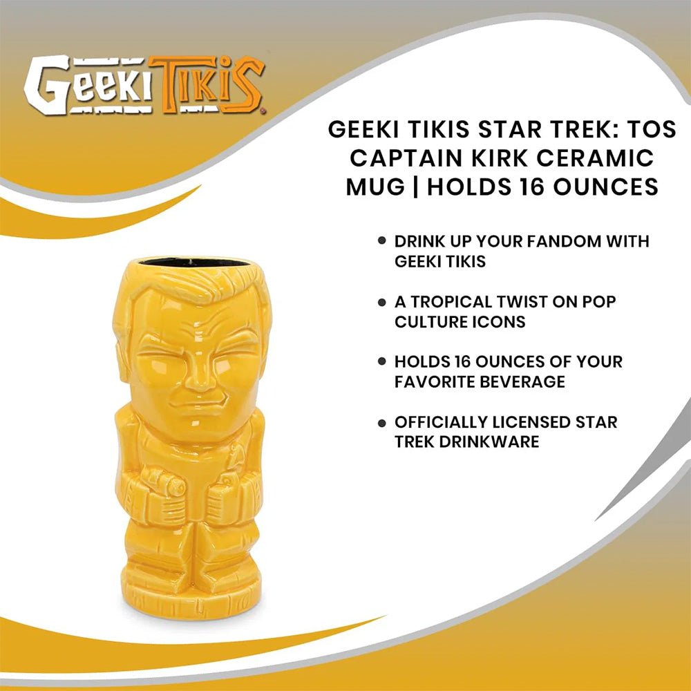 Star Trek: The Original Series Captain Kirk Ceramic Tiki Mug - Paramount Shop