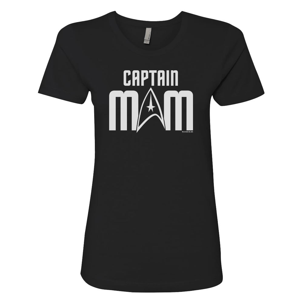 Star Trek The Original Series Capitaine Maman FemmesT Shirt Manches star-trek-the-original-series-capitaine-maman-femmest-shirt-manches