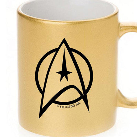 Star Trek: The Original Series Delta Personalized 11 oz Gold Metallic Mug - Paramount Shop