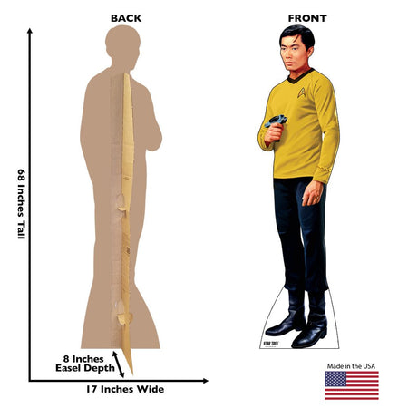 Star Trek: The Original Series Hikaru Sulu Life - Sized Cardboard Cutout Standee - Paramount Shop