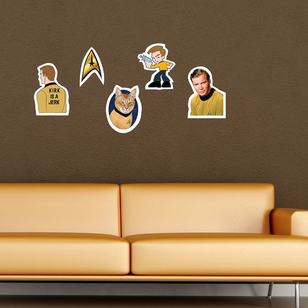 Star Trek: The Original Series Kirk Wall Sticker Sheet - Paramount Shop