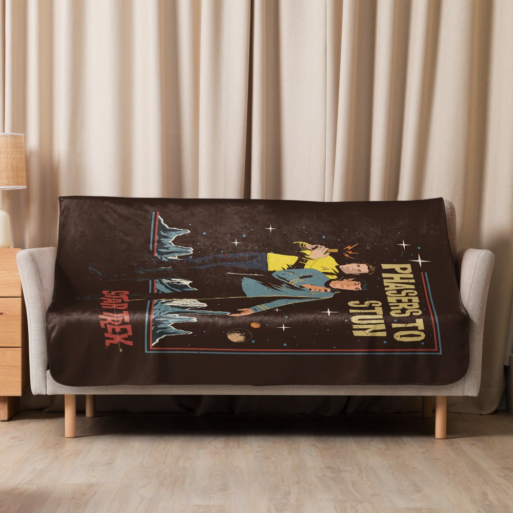 Star Trek: The Original Series Phasers To Stun Premium Sherpa Blanket - Paramount Shop
