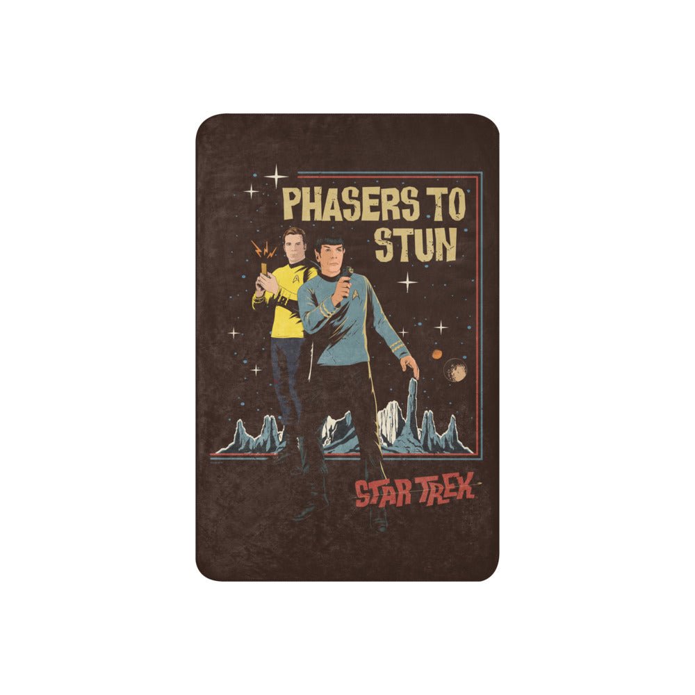 Star Trek: The Original Series Phasers To Stun Premium Sherpa Blanket - Paramount Shop