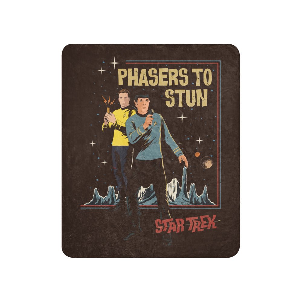 Star Trek: The Original Series Phasers To Stun Premium Sherpa Blanket - Paramount Shop