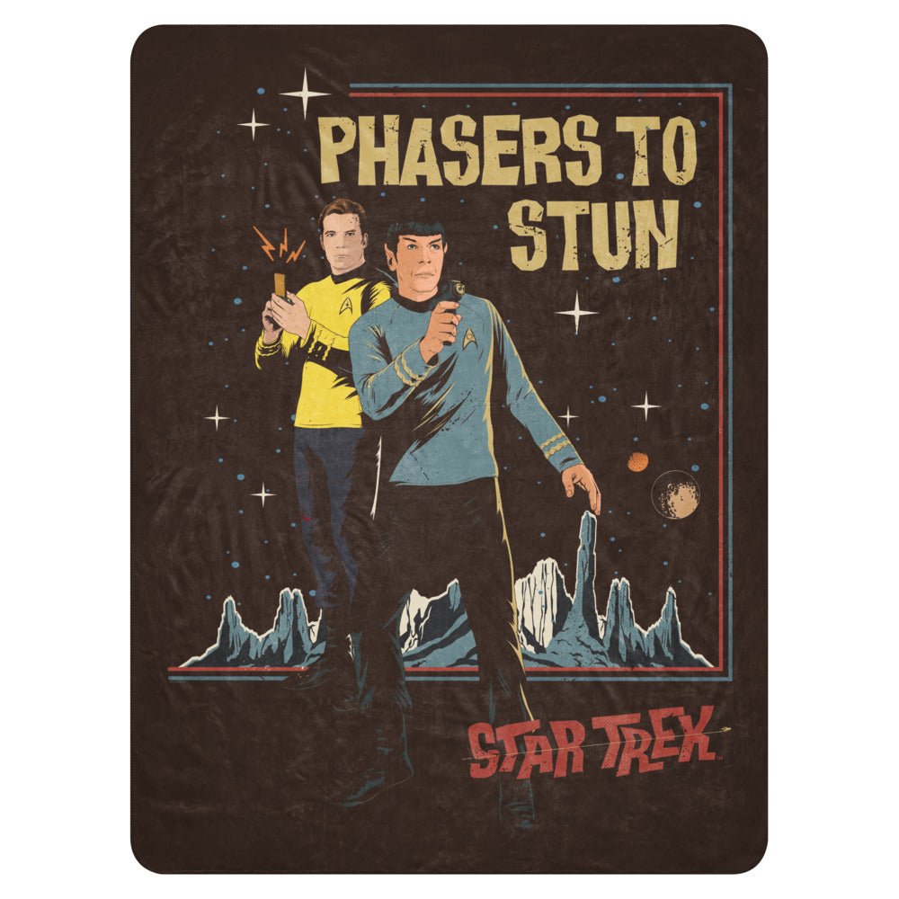 Star Trek: The Original Series Phasers To Stun Premium Sherpa Blanket - Paramount Shop