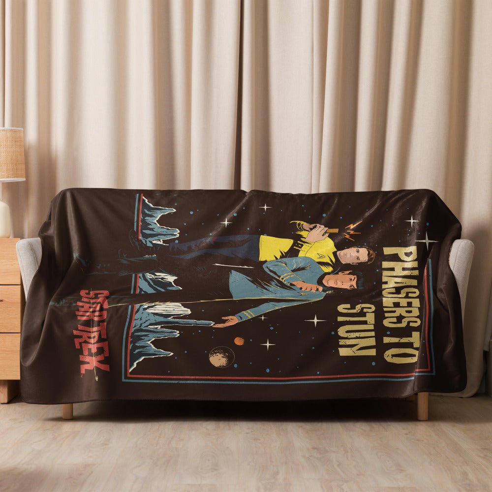 Star Trek: The Original Series Phasers To Stun Premium Sherpa Blanket - Paramount Shop