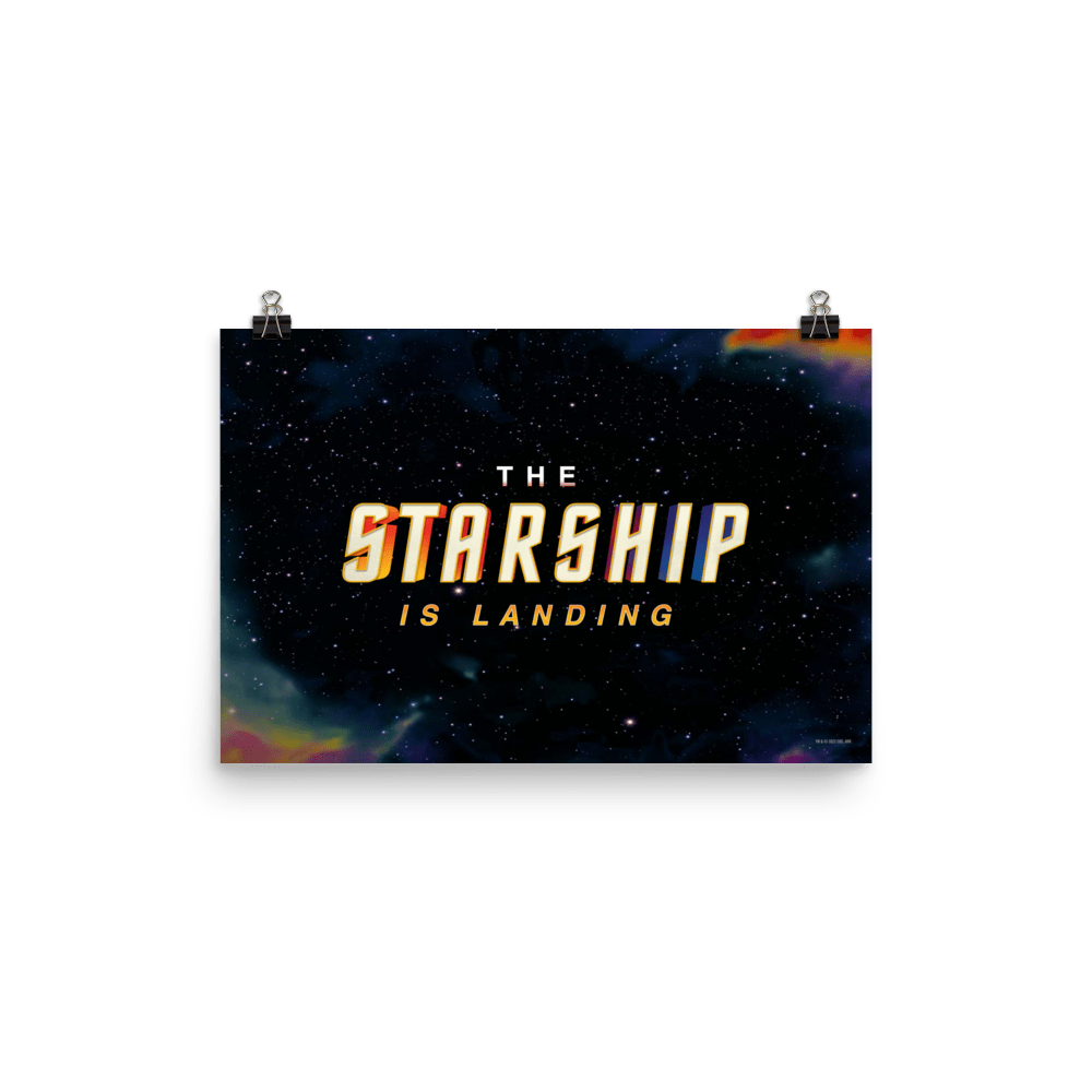 Star Trek The Starship Is Landing Premium Matte Paper Poster - Paramount Shop