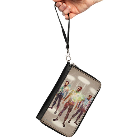 Star Trek TOS Crew Beam Transporter Vegan Leather Zip Wallet - Paramount Shop