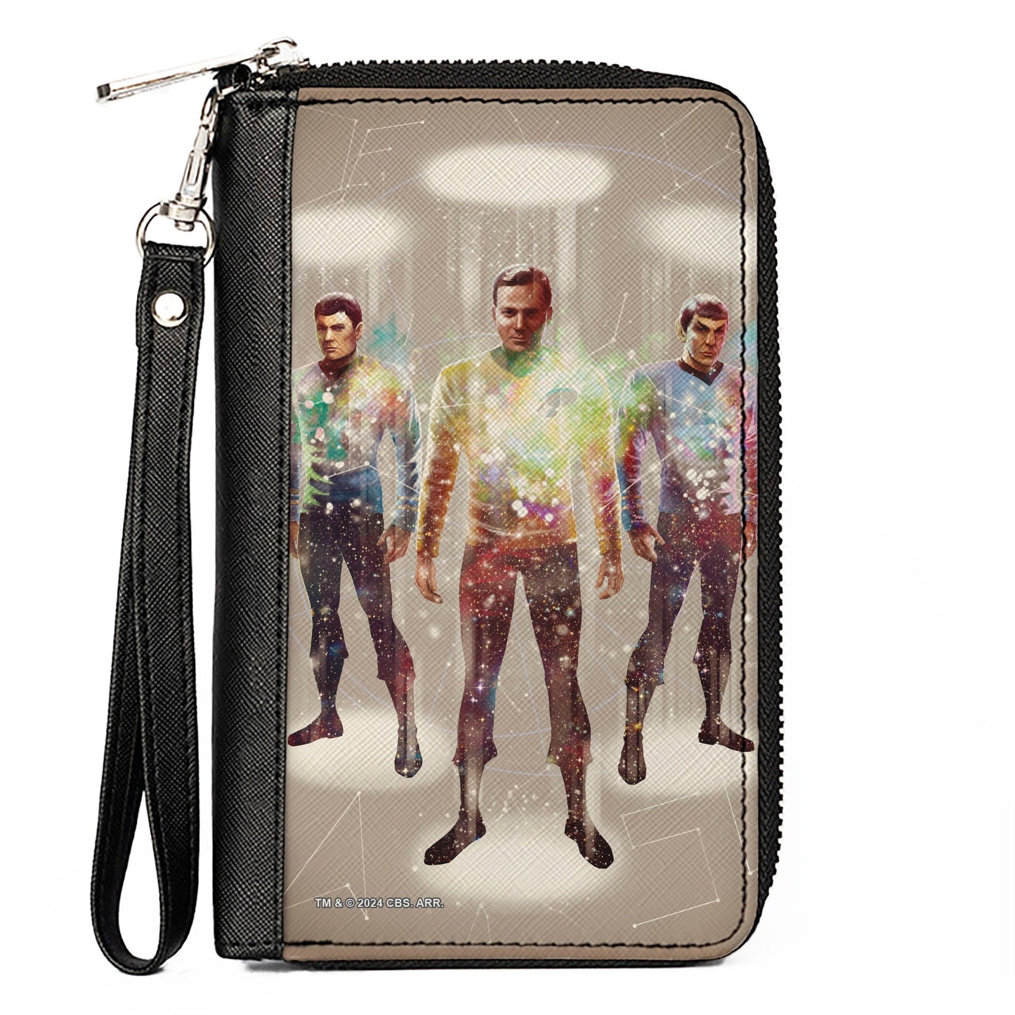 Star Trek TOS Crew Beam Transporter Vegan Leather Zip Wallet - Paramount Shop