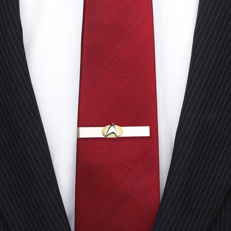 Star Trek Two Tone Delta Shield Tie Bar - Paramount Shop
