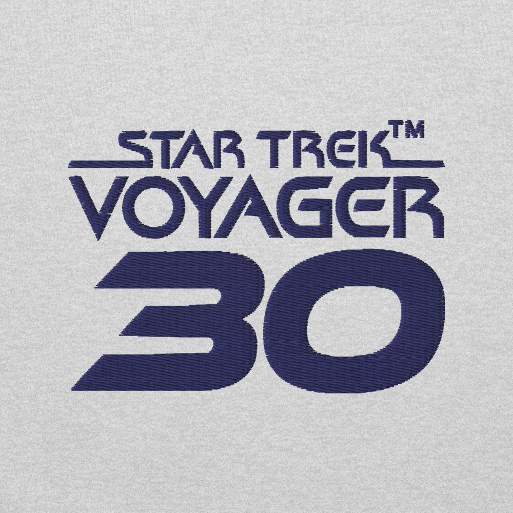 Star Trek: Voyager 30th Anniversary Embroidered Logo Crewneck Sweatshirt - Paramount Shop