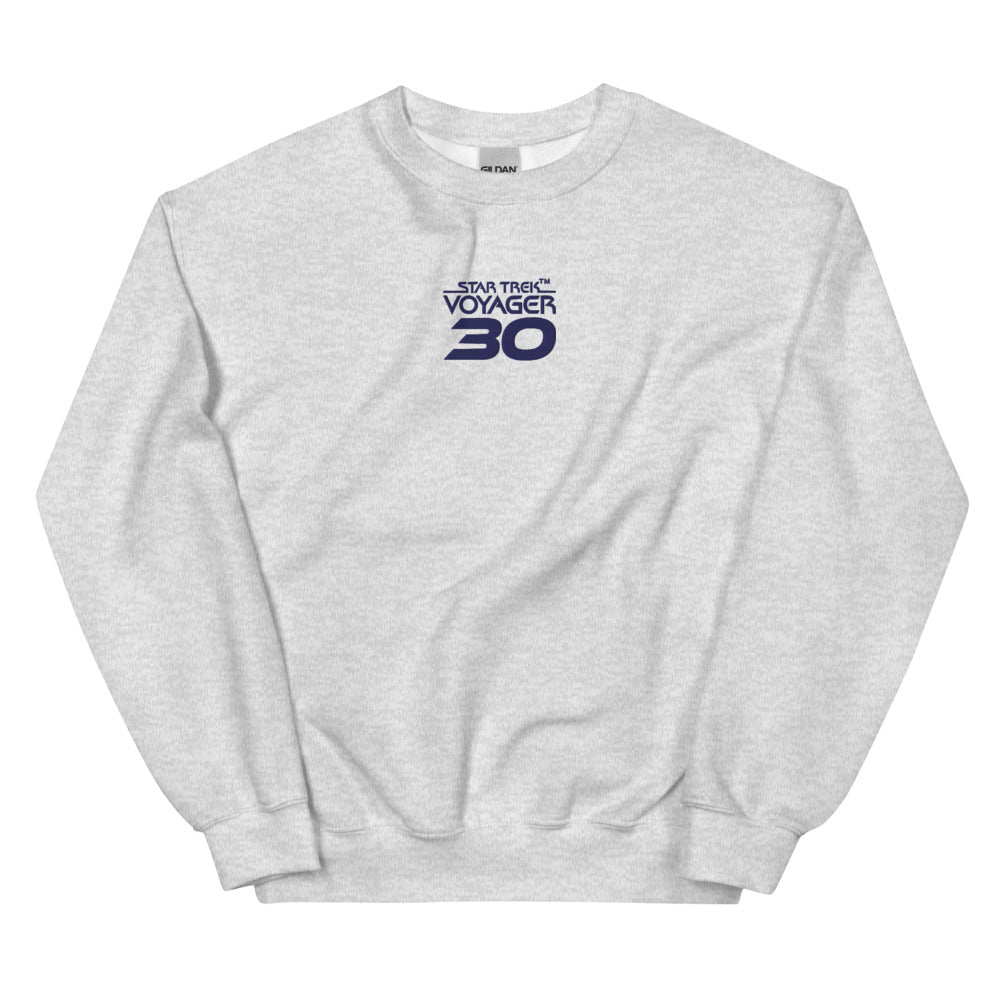 Star Trek: Voyager 30th Anniversary Embroidered Logo Crewneck Sweatshirt - Paramount Shop