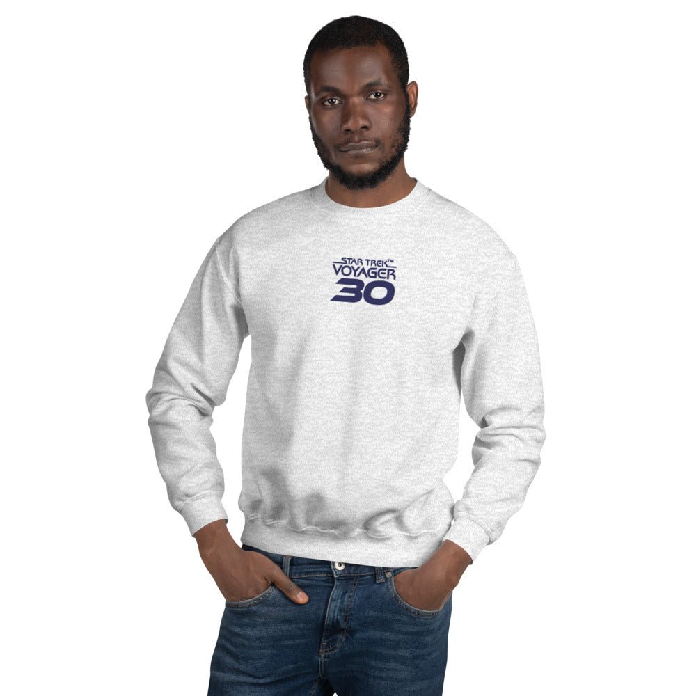 Star Trek: Voyager 30th Anniversary Embroidered Logo Crewneck Sweatshirt - Paramount Shop