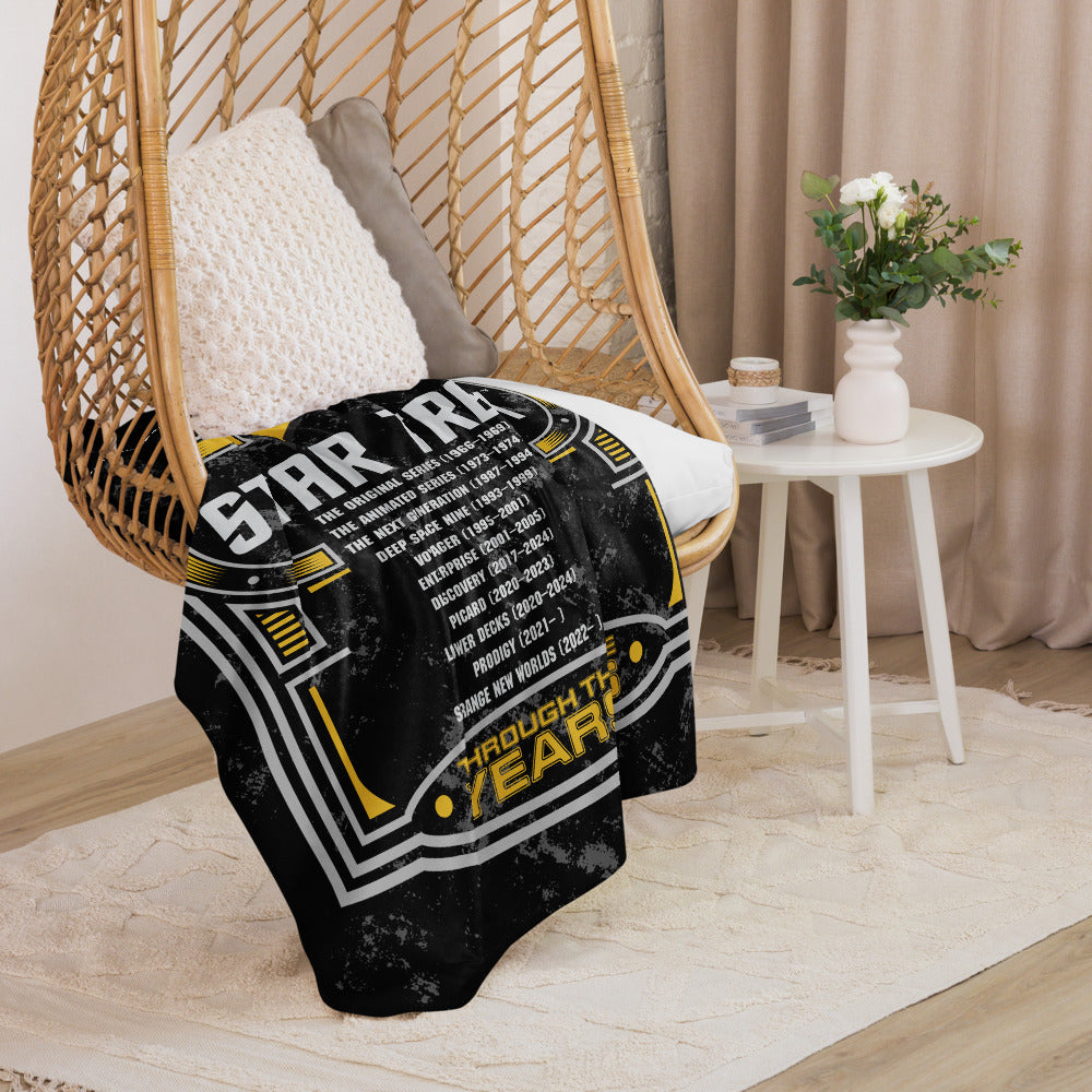 Star Trek Sherpa Blanket Through The Years