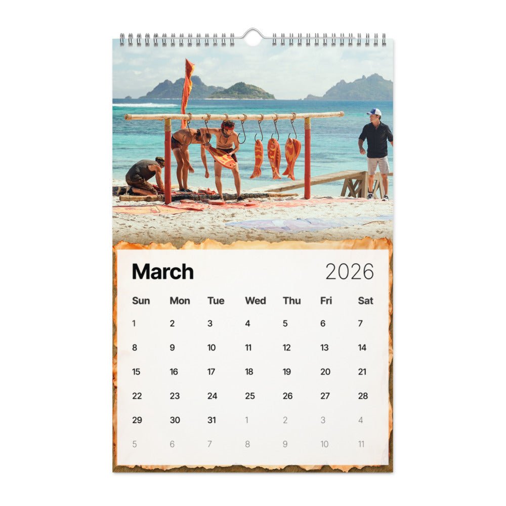Survivor 2026 Wall Calendar - Paramount Shop