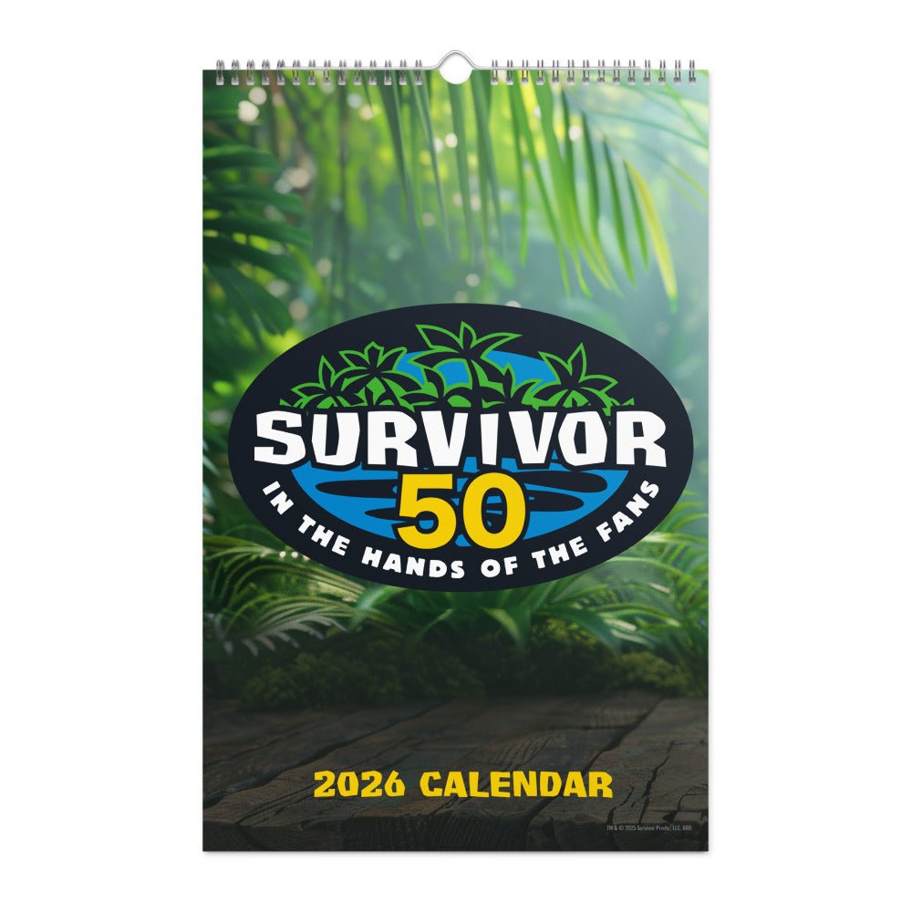Survivor 2026 Wall Calendar - Paramount Shop