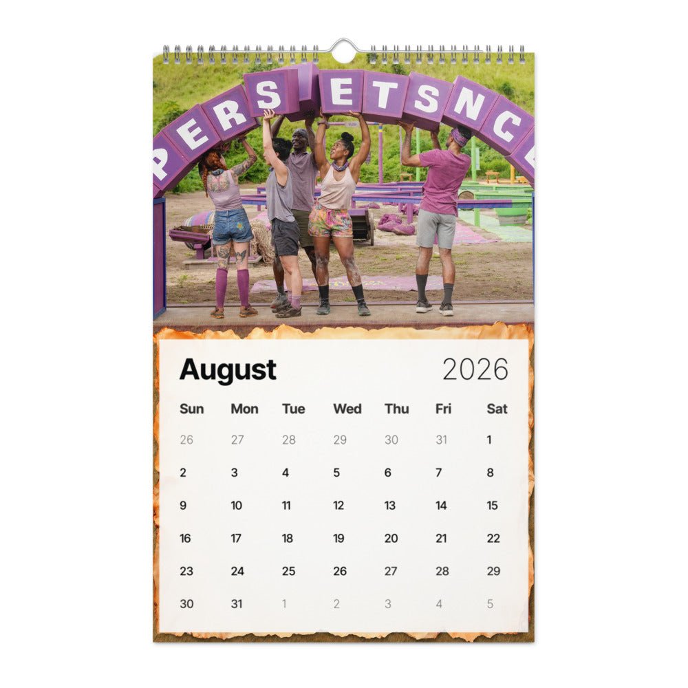 Survivor 2026 Wall Calendar - Paramount Shop
